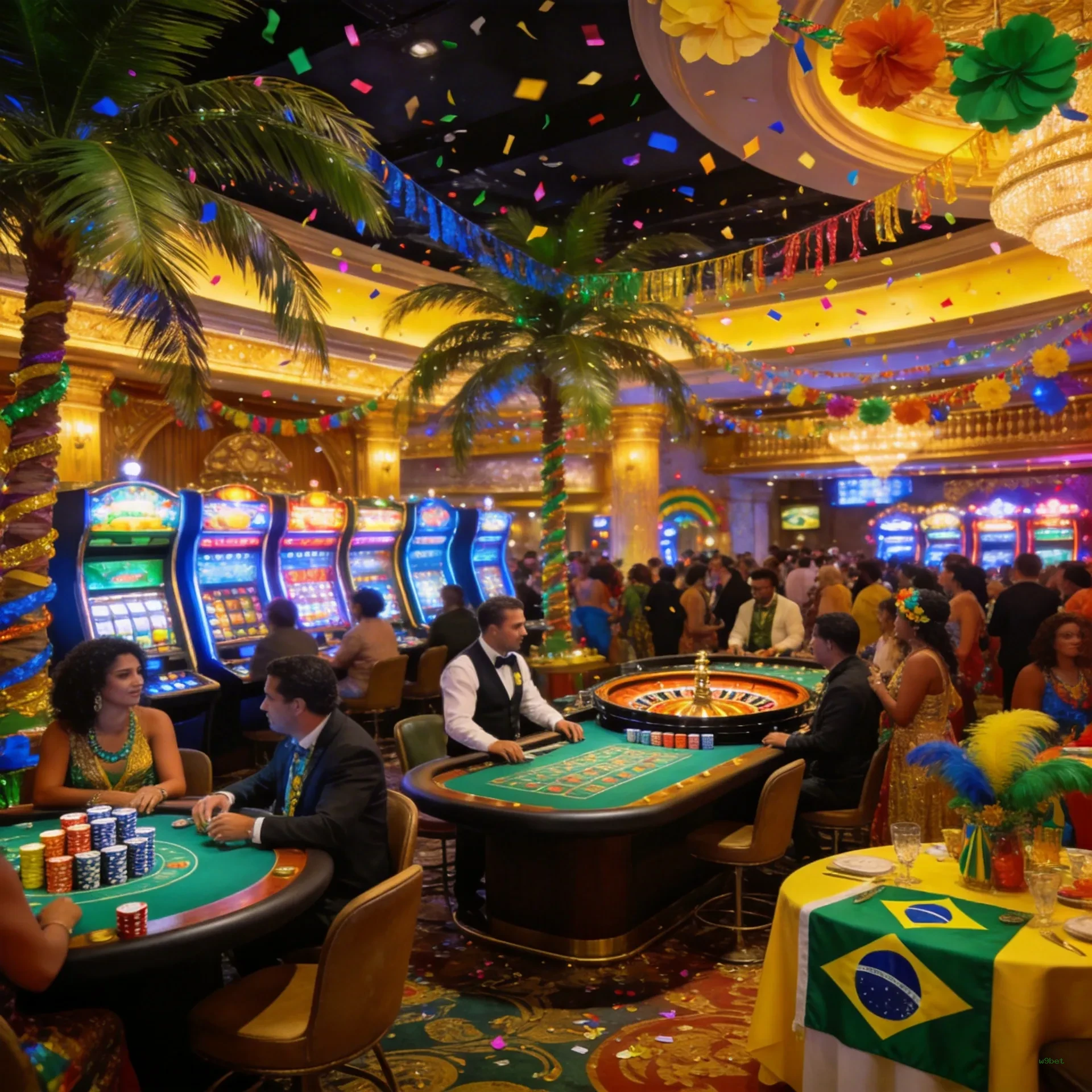 Imagem promocional do cassino online da w9bet mostrando jogos ao vivo